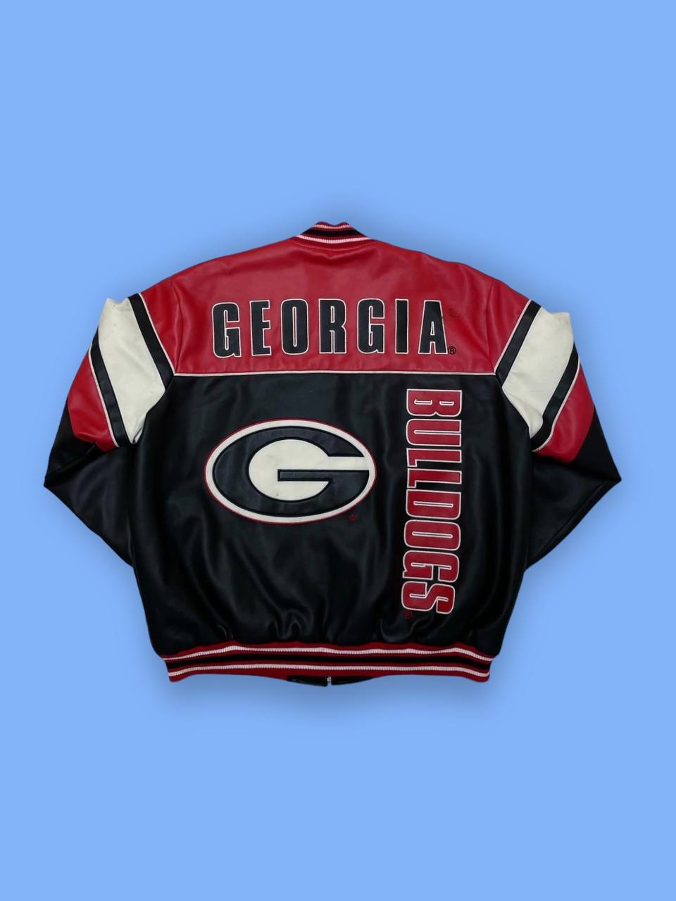 Куртка «Georgia Bulldogs» из высококачественной эко кожи