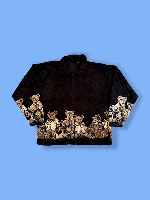 Флис кофта с медвежатами 